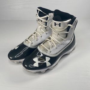 Under Armour Youth Highlight Black White Football Cleats sz 5.5 Y